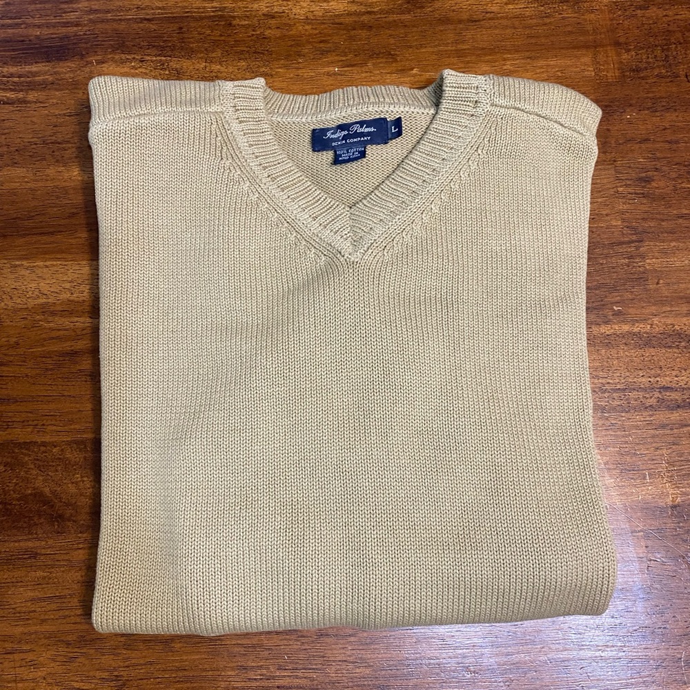 Tommy Bahama Indigo Palms v-neck sweater men’s Large